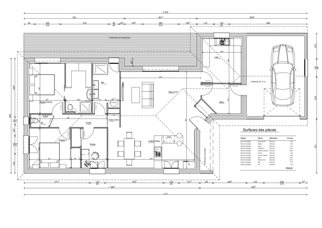 Plan maison individuelle