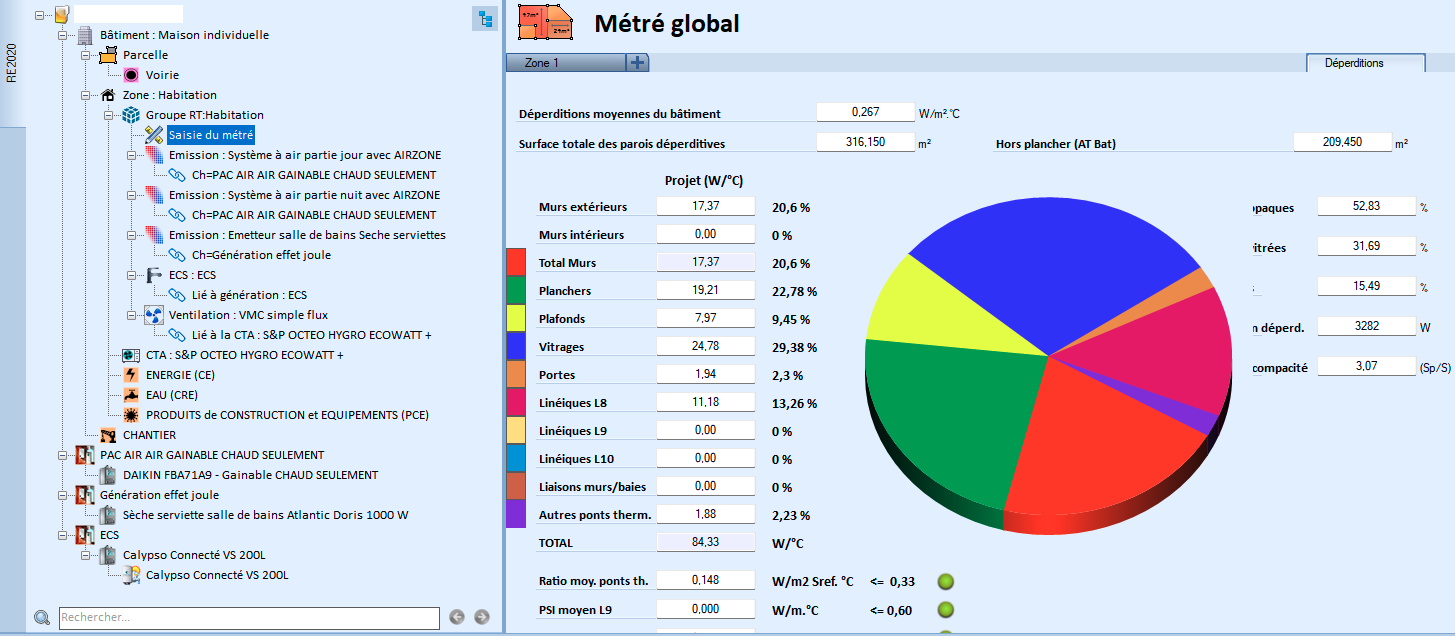 Déperditions RE 2020